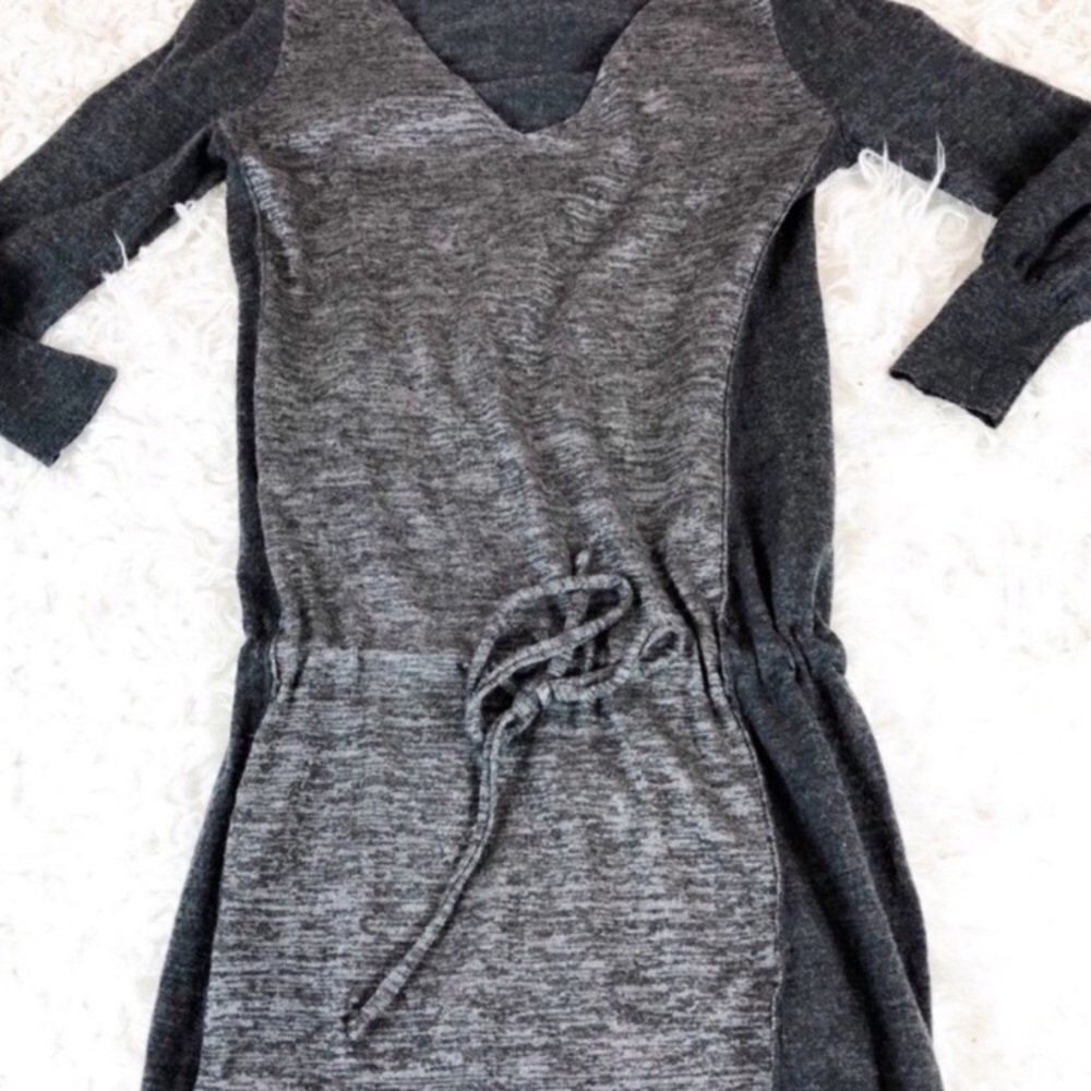 J. Crew Wool Blend Colorblock Drawstring Dress - image 7